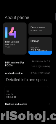 Xiaomi Poco X3 pro 8/256